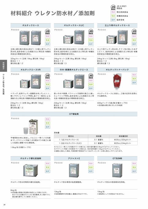 オルタックエース新・環境対応型ウレタン塗膜防水｜田島ルーフィング