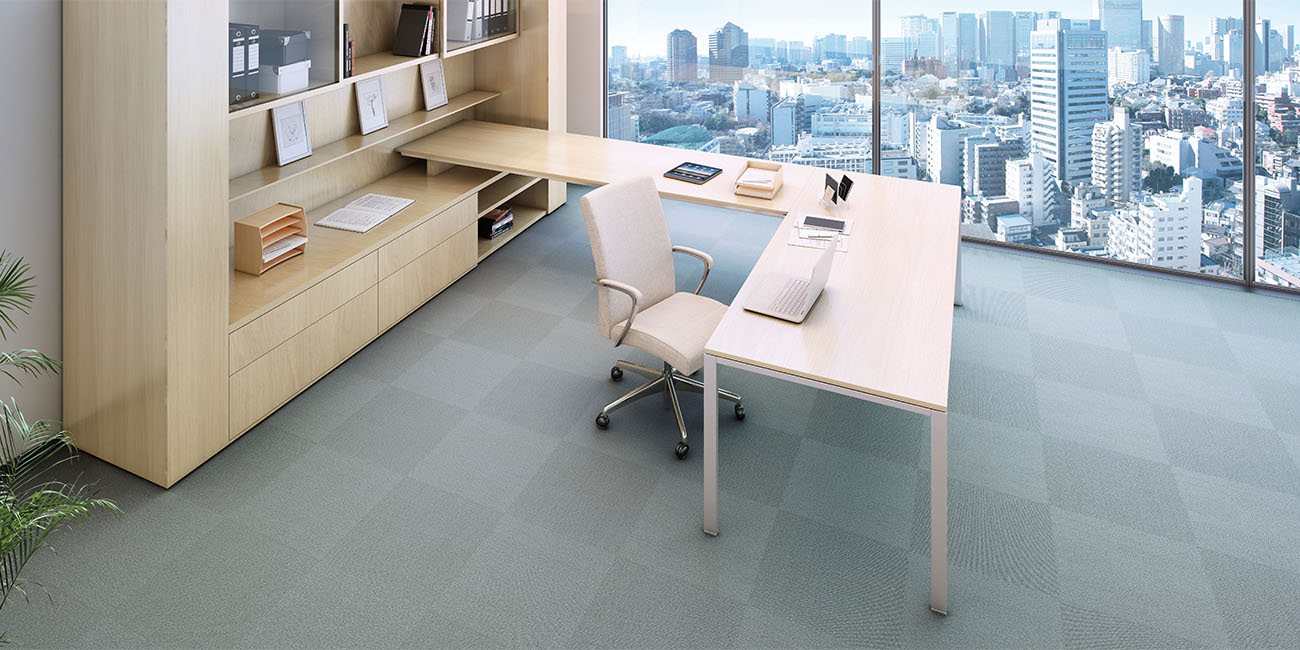 オフィスの床選びに TAJIMAのカーペットタイルは充実のラインナップ｜田島ルーフィング