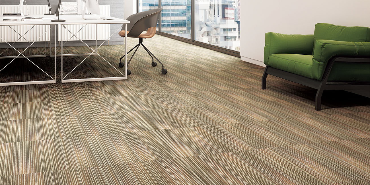 オフィスの床選びに TAJIMAのカーペットタイルは充実のラインナップ 